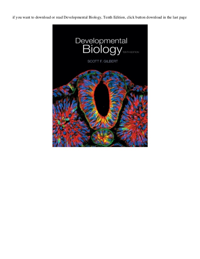 Developmental biology 11th edition
