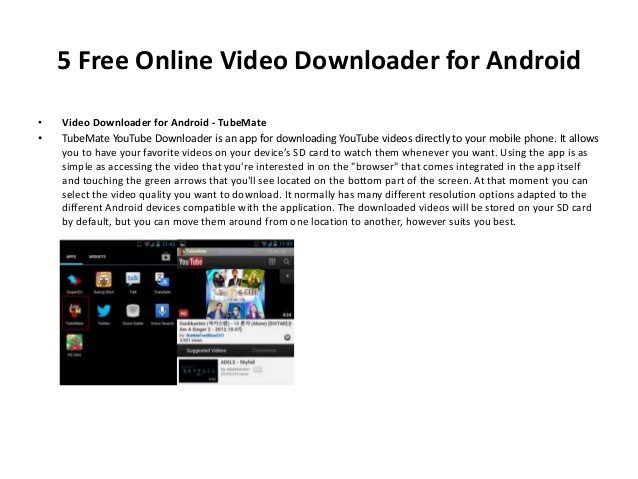 Free Video Downloader For Android